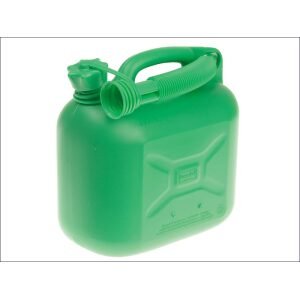 5 litre plastic fuel green can